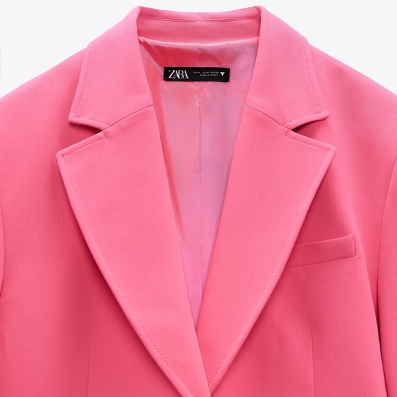 NWT ZARA Pink Blazer XS - Picture 11 of 16